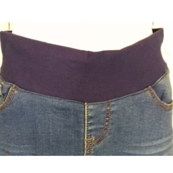 Long maternity denim jean skirt NWT gift 38.5"  - Picture 3 of 7